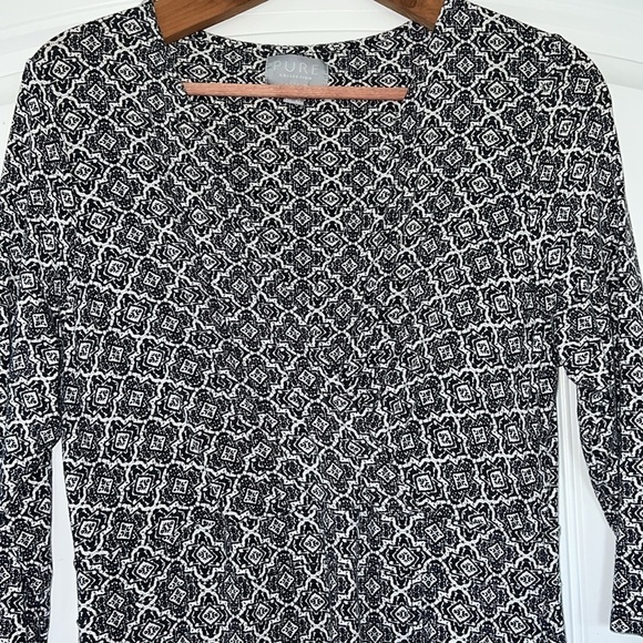 Pure Collection Mosaic Faux Wrap Jersey Style Dress Size 12 - Picture 4 of 7
